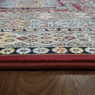 Dynamic Rugs Ancient Garden 57147 Red Area Rug Detail
