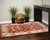 Dynamic Rugs Ancient Garden 57158 Red/Ivory Area Rug Room Scene Feature