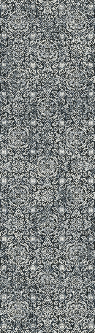 Dynamic Rugs Ancient Garden 57162 Steel Blue Area Rug Runner Image