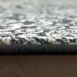 Dynamic Rugs Ancient Garden 57162 Steel Blue Area Rug Detail