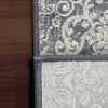 Dynamic Rugs Ancient Garden 57162 Light Blue Area Rug Corner Shot