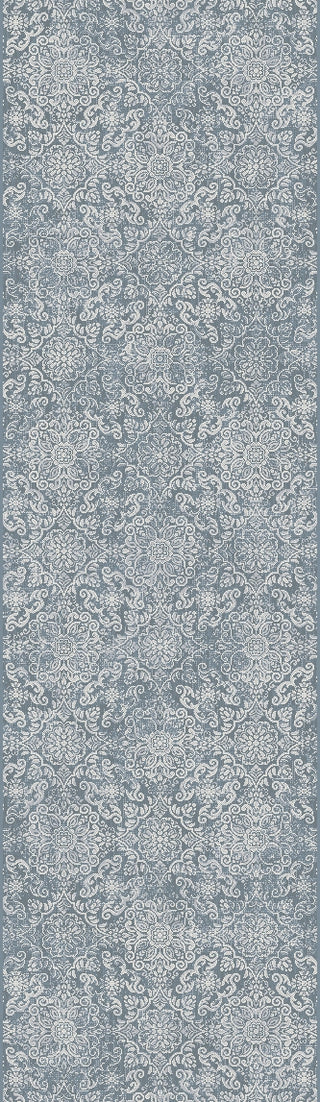 Dynamic Rugs Ancient Garden 57162 Light Blue Area Rug Runner Image