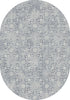 Dynamic Rugs Ancient Garden 57162 Light Blue Area Rug Oval Image