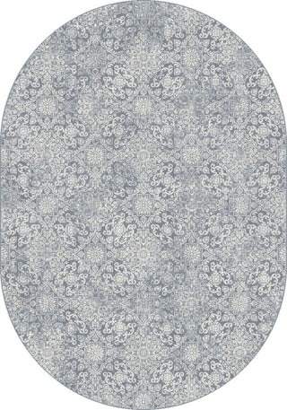 Dynamic Rugs Ancient Garden 57162 Light Blue Area Rug Oval Image