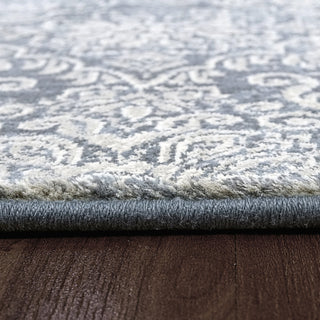 Dynamic Rugs Ancient Garden 57162 Light Blue Area Rug Detail