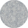 Dynamic Rugs Ancient Garden 57162 Light Blue Area Rug Round Image