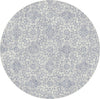 Dynamic Rugs Ancient Garden 57162 Silver/Grey Area Rug Round Image
