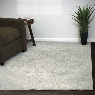 Dynamic Rugs Ancient Garden 57162 Silver/Grey Area Rug Room Scene Feature