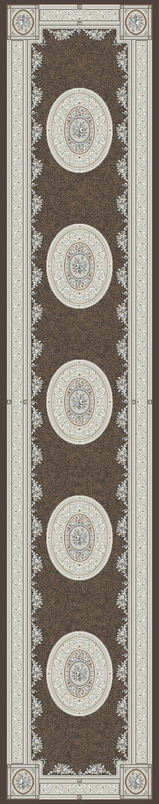 Dynamic Rugs Ancient Garden 57226 Brown/Cream Area Rug Runner Image