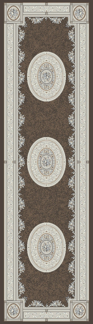 Dynamic Rugs Ancient Garden 57226 Brown/Cream Area Rug Runner Image