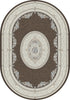 Dynamic Rugs Ancient Garden 57226 Brown/Cream Area Rug Oval Image