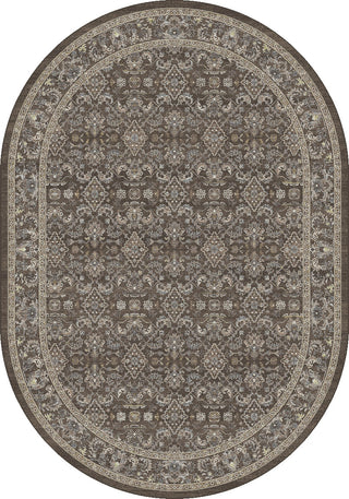 Dynamic Rugs Ancient Garden 57276 Dark Brown/Beige/Blue Area Rug Oval Image