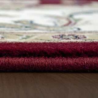 Dynamic Rugs Ancient Garden 57365 Red/Ivory Area Rug Detail