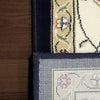 Dynamic Rugs Ancient Garden 57365 Blue/Ivory Area Rug Corner Shot