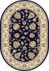 Dynamic Rugs Ancient Garden 57365 Blue/Ivory Area Rug Oval Image