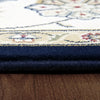 Dynamic Rugs Ancient Garden 57365 Blue/Ivory Area Rug Detail