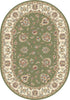 Dynamic Rugs Ancient Garden 57365 Green/Ivory Area Rug Oval Image