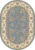 Dynamic Rugs Ancient Garden 57365 Light Blue/Ivory Area Rug Oval Image