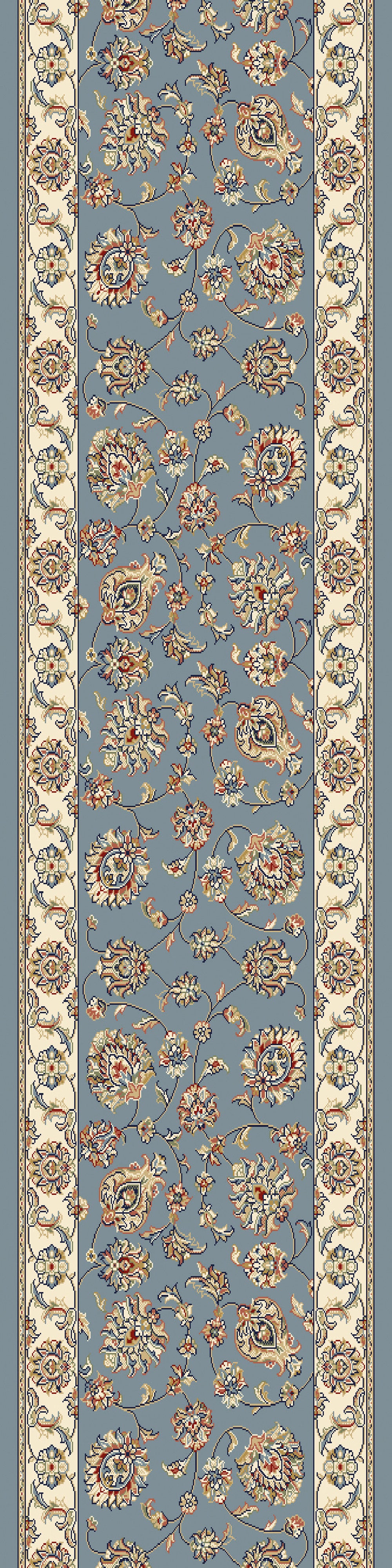 Dynamic Rugs Ancient Garden 57365 Light Blue/Ivory