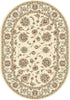 Dynamic Rugs Ancient Garden 57365 Ivory Area Rug Oval Image