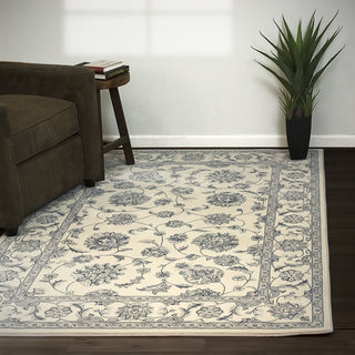 Dynamic Rugs Ancient Garden 57365 Cream Area Rug Room Scene Feature