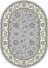 Dynamic Rugs Ancient Garden 57365 Grey/Cream Area Rug Oval Image