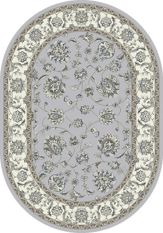 Dynamic Rugs Ancient Garden 57365 Grey/Cream Area Rug Oval Image