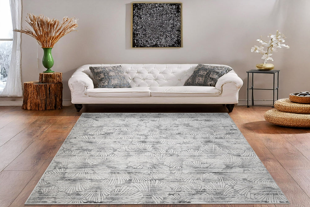 Dynamic Rugs Artemis 17554 Grey/Dark Grey Area Rug Room Scene Feature