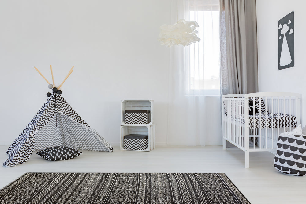 Dynamic Rugs Brighton 8359 Grey Area Rug Room Scene Feature
