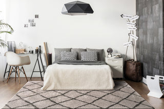 Dynamic Rugs Callie 4972 Grey/Dark Grey Area Rug Room Scene Feature