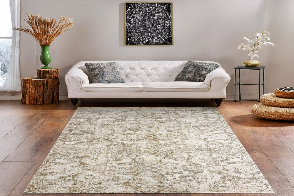 Dynamic Rugs Canyon 15478 Beige/Sage Area Rug Room Scene Feature