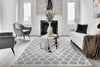 Dynamic Rugs Cosmo 6833 Grey/Beige Area Rug Room Scene Feature
