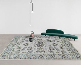 Dynamic Rugs Daisy 9083 Sage/Multi Area Rug Room Scene Feature