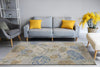 Dynamic Rugs Daisy 9090 Sage/Multi Area Rug Room Scene Feature