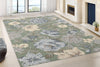Dynamic Rugs Daisy 9091 Light Green/Multi Area Rug Room Scene Feature