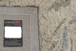Dynamic Rugs Daisy 9094 Grey/Blue Area Rug Corner Shot