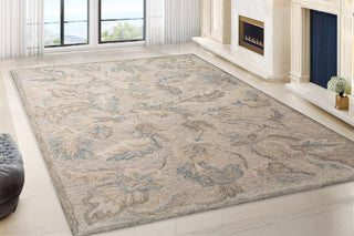 Dynamic Rugs Daisy 9094 Grey/Blue Area Rug Room Scene Feature