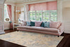 Dynamic Rugs Daisy 9096 Beige/Sage/Blue Area Rug Room Scene Feature