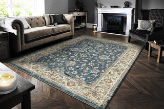 Dynamic Rugs Dakota 6640 Blue/Multi Area Rug Room Scene Feature