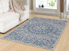Dynamic Rugs Darcy 1131 Ivory/Denim Area Rug Room Scene Feature