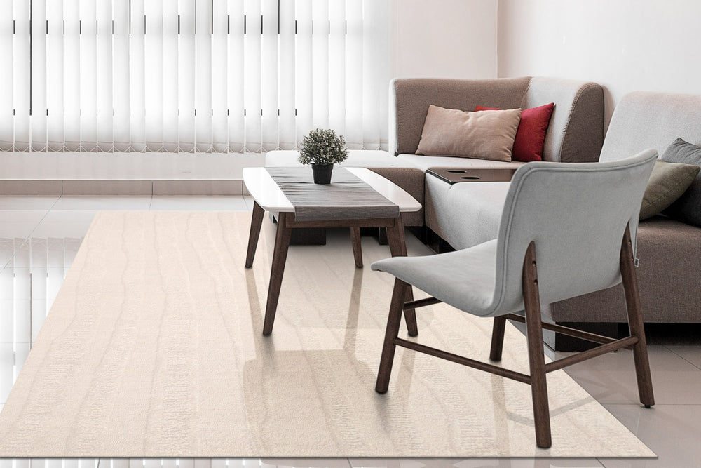 Dynamic Rugs Drift 18750 Cream Area Rug Room Scene Feature