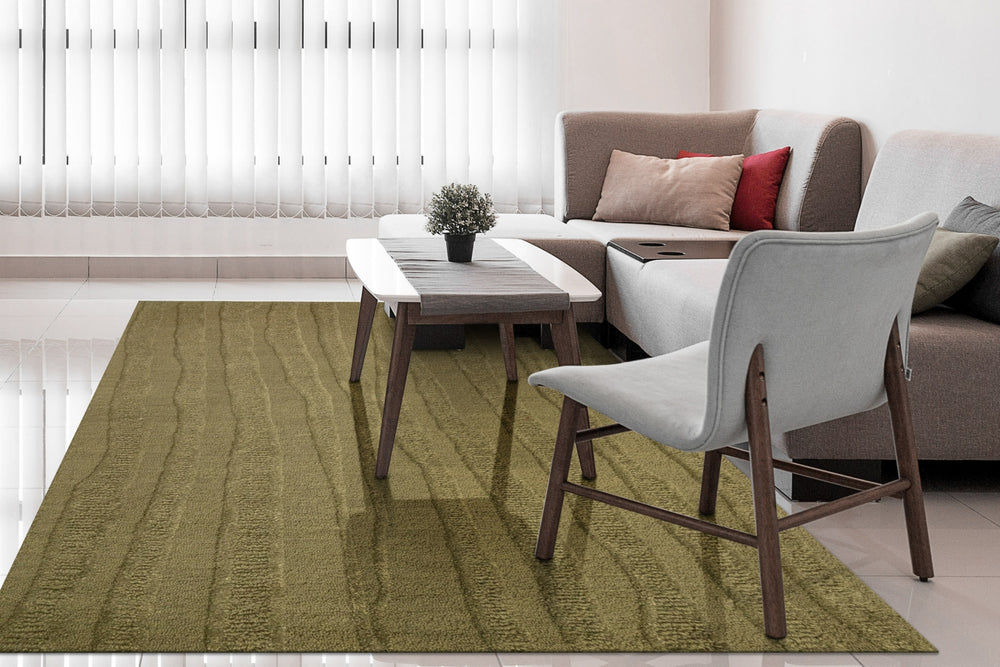 Dynamic Rugs Drift 18750 Green Area Rug Room Scene Feature