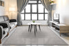 Dynamic Rugs Echo 8580 Silver Area Rug Room Scene Feature