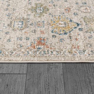 Dynamic Rugs Eclectic 6010 Cream/Multi Area Rug Detail