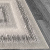 Dynamic Rugs Eclectic 6013 Cream/Grey Area Rug Corner Shot