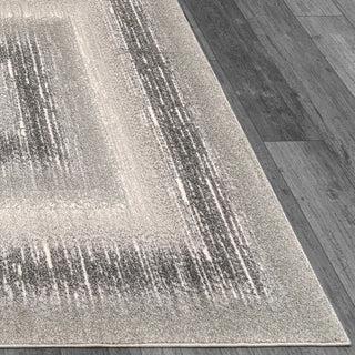 Dynamic Rugs Eclectic 6013 Cream/Grey Area Rug Corner Shot