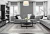 Dynamic Rugs Eclectic 6013 Cream/Grey Area Rug Room Scene Feature