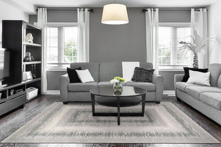 Dynamic Rugs Eclectic 6013 Cream/Grey Area Rug Room Scene Feature