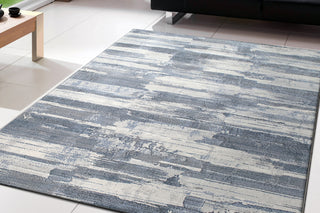 Dynamic Rugs Eclipse 63423 Blue Area Rug Room Scene Feature