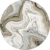 Dynamic Rugs Eclipse 63436 Cream/Mocha Area Rug Round Image
